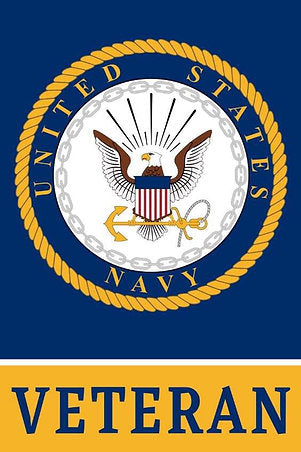 U.S Navy Veteran Garden Flag 12x18 Inch