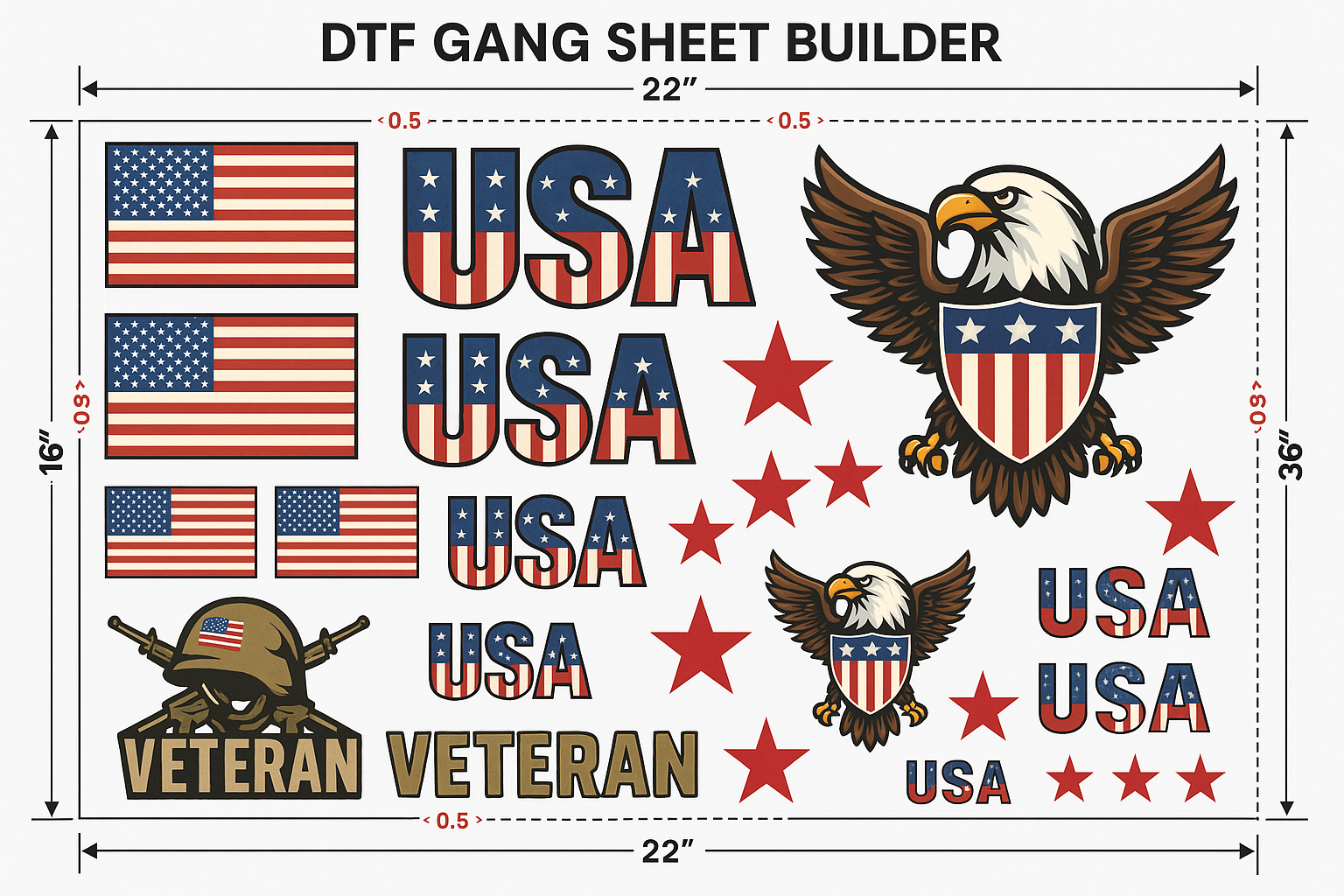 DTF Gang Sheet builder