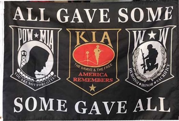 3x5 foot POW MIA FLAG