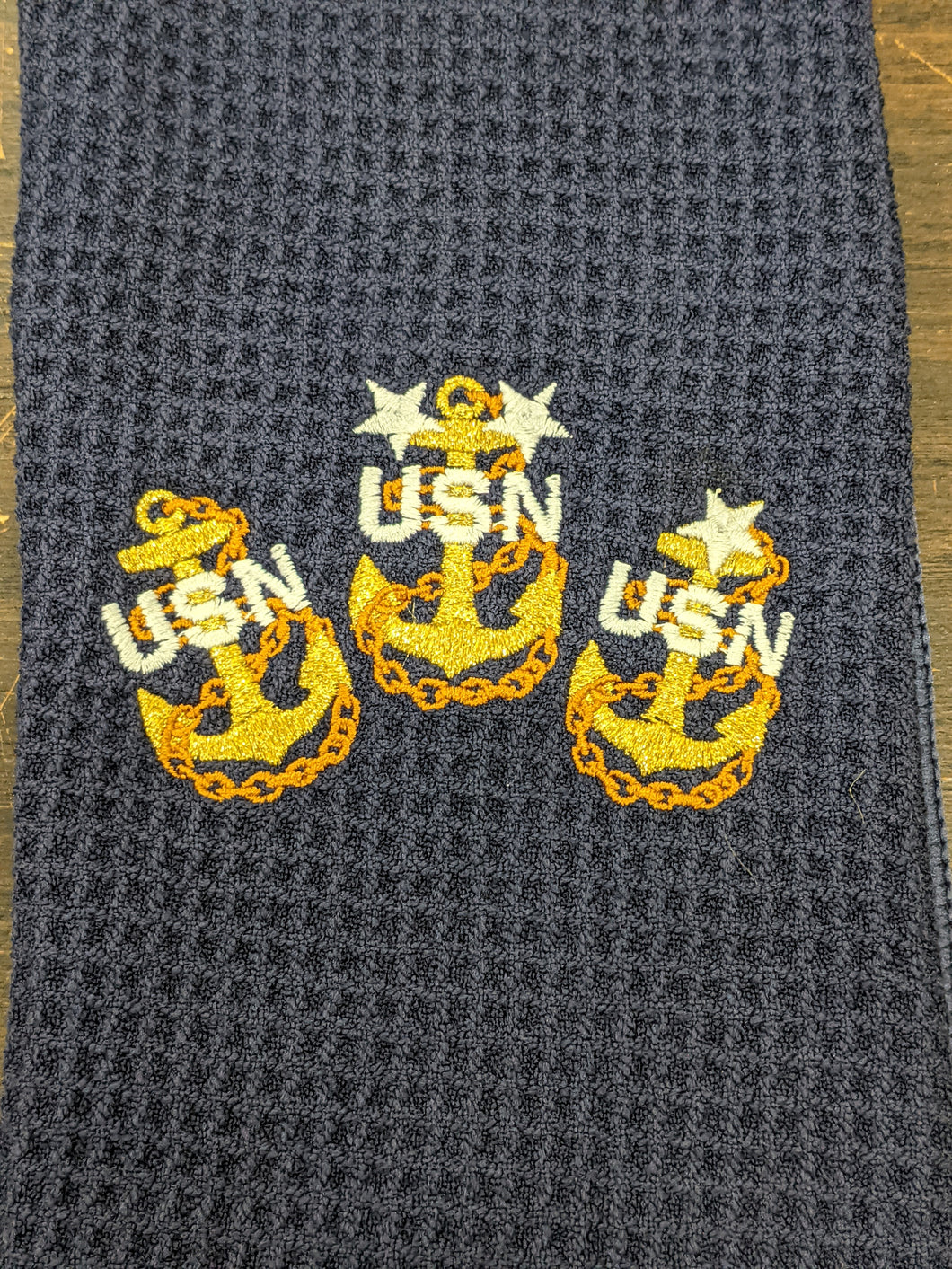 US Navy Chief golf towel